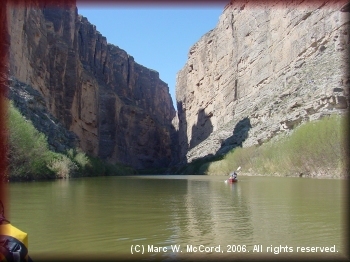 The mouth of Santa Elena Canyon