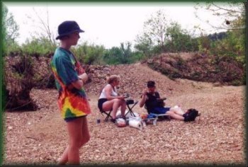 Winn Becton Group on the Buffalo National River, April, 2001