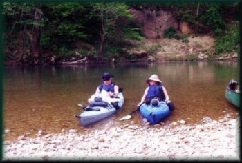 Winn Becton Group on the Buffalo National River, April, 2001