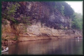 Winn Becton Group on the Buffalo National River, April, 2001