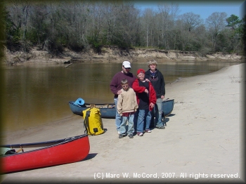 A family canoe-camping-fishing trip is fun!