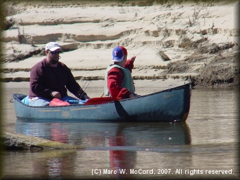 Can you believe that none of us flipped our canoes in three days?