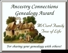 Ancestry Connections Genealogy Award