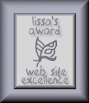 Lissa's Award for Web Site Excellence