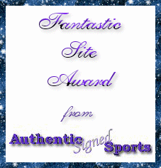 Authentic Signed Sports Award