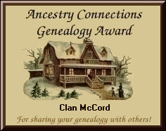 Ancestry Connections Genealogy Award