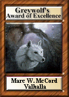 Greywolf's Award of Excellence