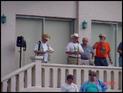 Bill George at Aquarena Springs starting line in San Marcos