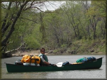 Kiamichi River below Clayton, Oklahoma, April, 2005