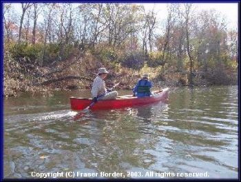Bryan Jackson and Roy Pipkin on the Kiamichi River, 2003