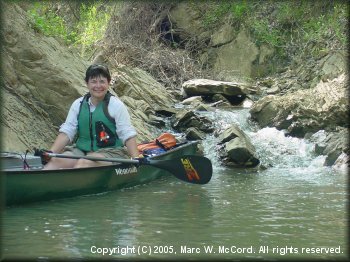 Jill Britt on the Kiamichi River, 2005