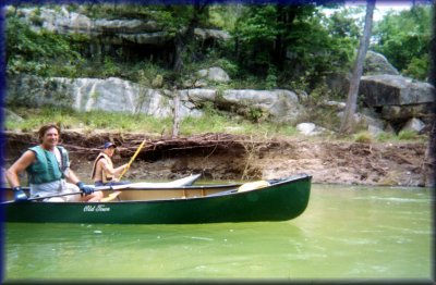 Marc and Mark on the Blanco River, 2001