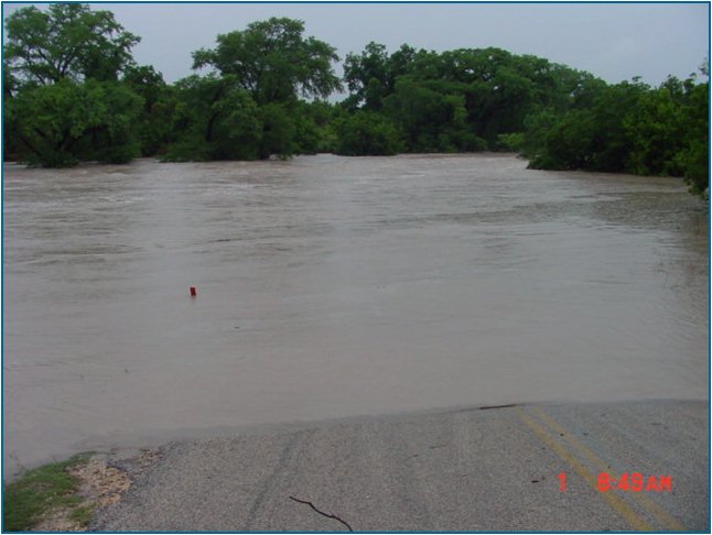 Rebecca Creek Crossing from US 281 side on July 1, 2002 at 8:49 AM