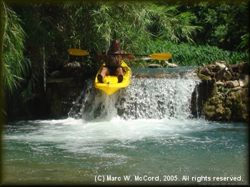 Zoltan Mraz running Cape Falls on a sit-on-top kayak