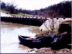 Edge Falls Road at normal water level
