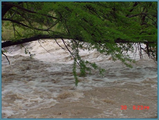 Huge wave train below Rebecca Creek Crossing