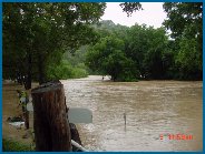 4th Crossing on River Road under water